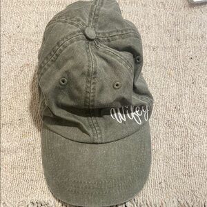 Olive Green 'Wifey' Baseball Cap